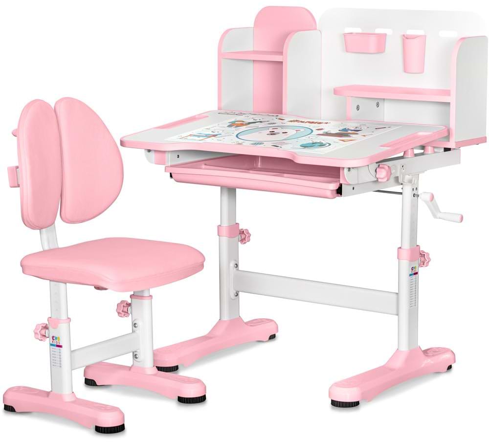 Комплект мебели школьный Mealux Panda Pink (BD-28 PN)